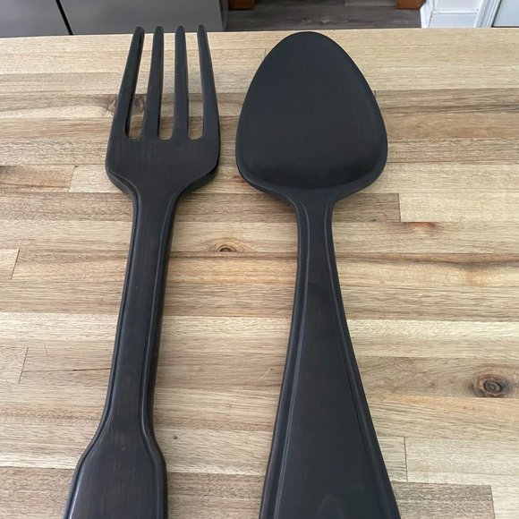 Hobby Lobby Accents Hobby Lobby Large Woodenresin Fork And Spoon